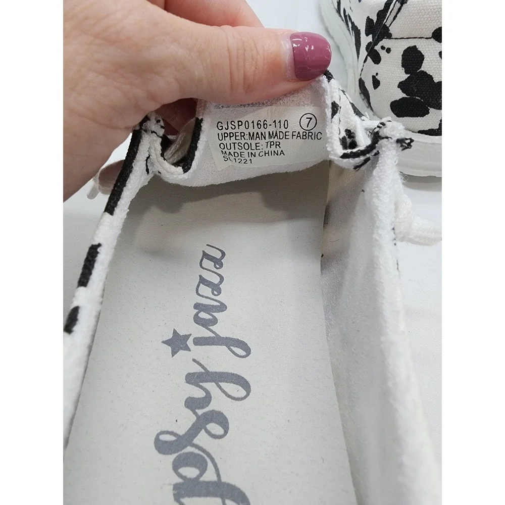 Gypsy Jazz Embroidered Cow Print Slip-On Casual Shoes Women's Sz 7 - Picture 8 of 9
